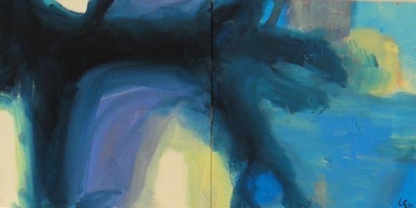 "bad dog 1", 2011, acrylic on canvas, 60 x 30 cm