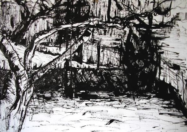 "nature 2",  ink,  A3