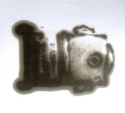 series "out of order", 2011, used engine oil on paper, A3