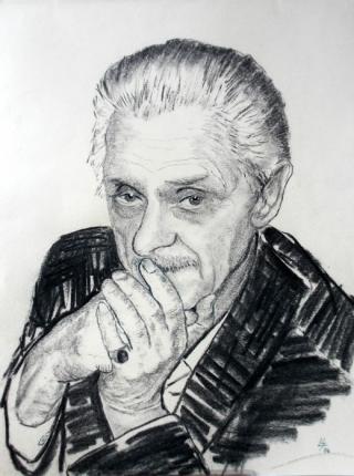 portrait, 2009, Kohlenstift, A3