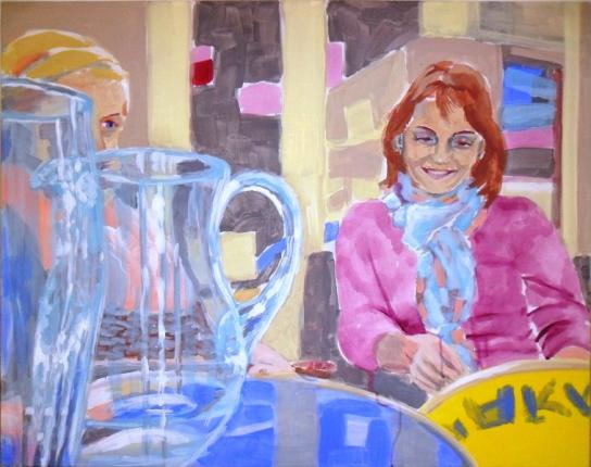 "La Viecchia Bottega", 2014, acrylic on canvas, 100 x 80 cm