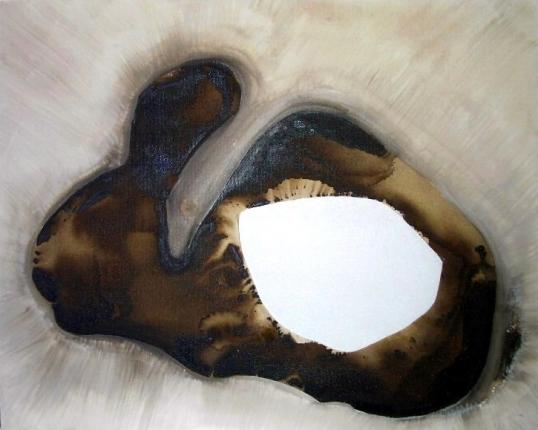"A.D. cycle 8",  2003,  acrylic + sepia,  40 x 50 cm