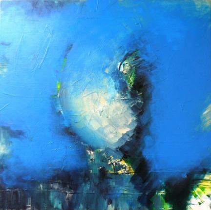 blue 3, acrylic, 80 x 80 cm, 2011