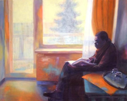 "black man", 2013, oil on canvas, 100 x 80 cm