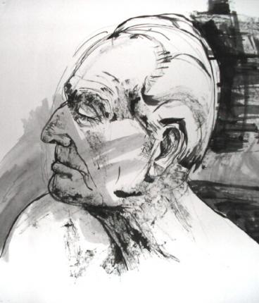 "portrait",  ink,  A3 
