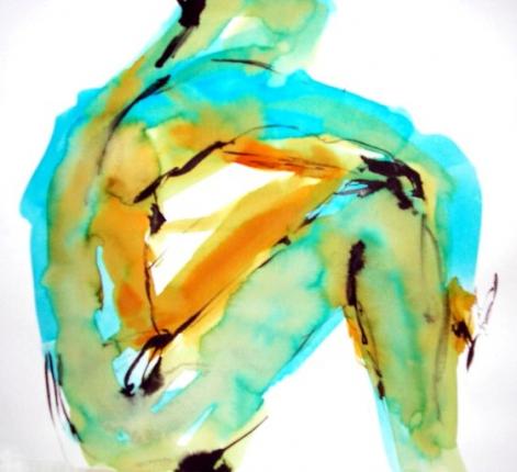 "body 4",  aquarelle,  21 x 21 cm